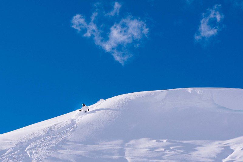 Skiing in Pila, Italy