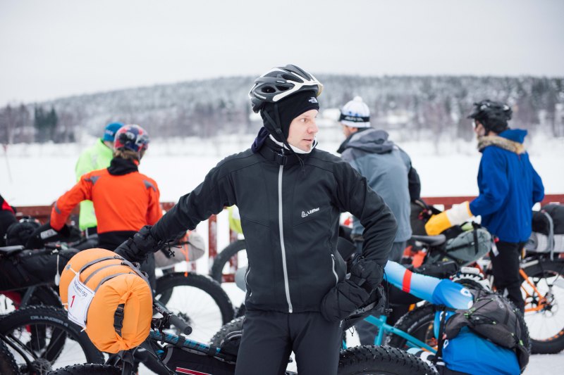 Waiting for the Rovaniemi 150 race start