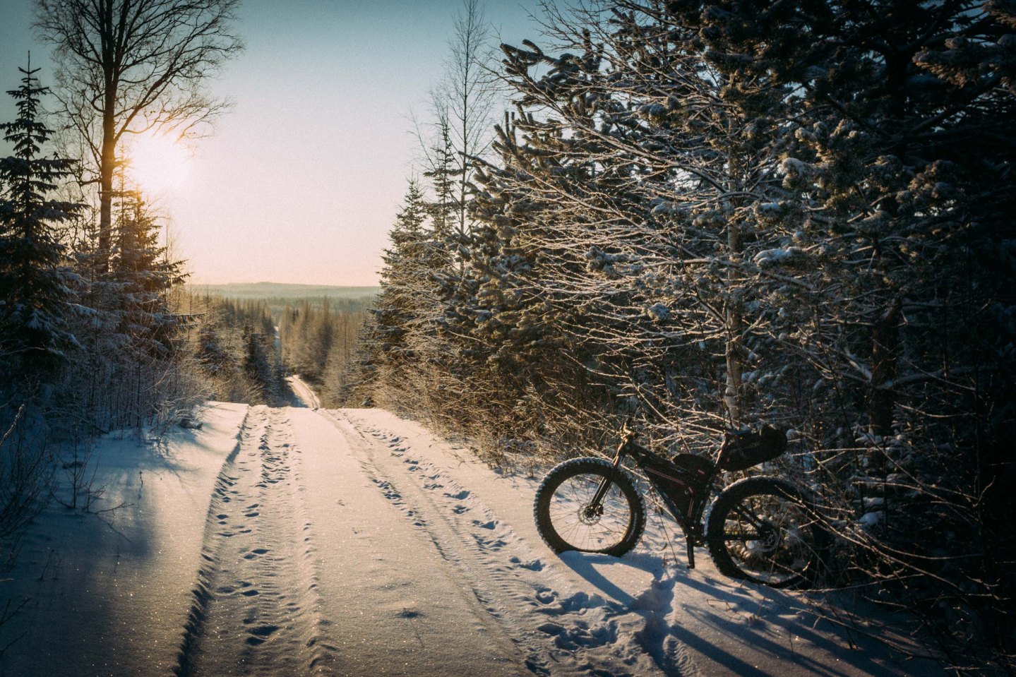 Winter biking