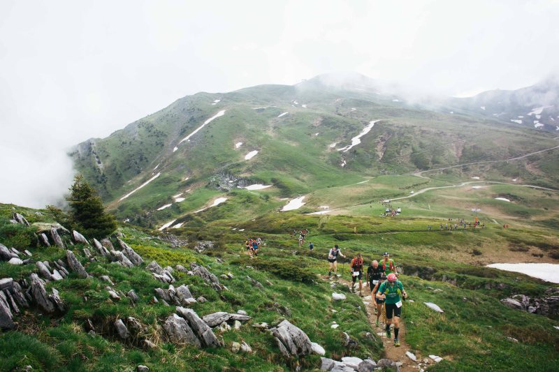 Approaching the summit at Marathon du Mont Blanc