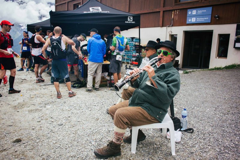Last aid station at Marathon du Mont Blanc