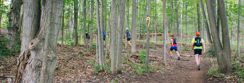 Uphill running in North Face Endurance challenge Ontario
