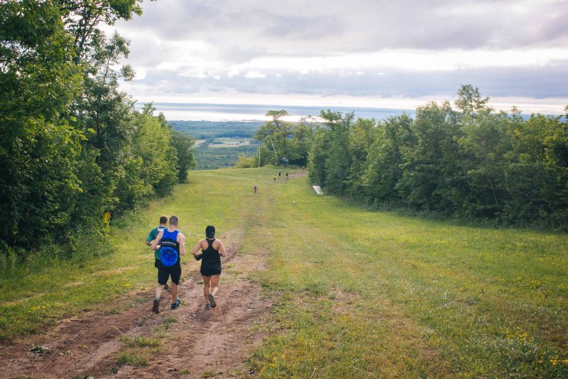 Going downhill in North Face Endurance Challenge Ontario