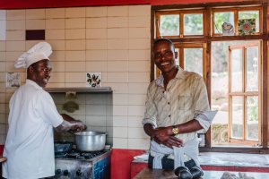 Kitchen team at Mbahe farm