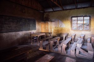 Classroom at school next to camp 1