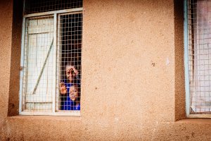 Campsite by a school on Kilimanjaro Stage Run