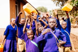 Campsite by a school on Kilimanjaro Stage run