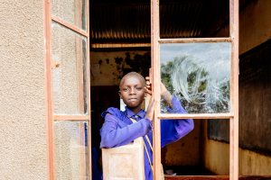 Campsite by a school on Kilimanjaro Stage run