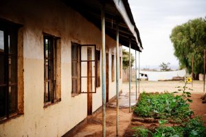 Campsite by a school on Kilimanjaro Stage run