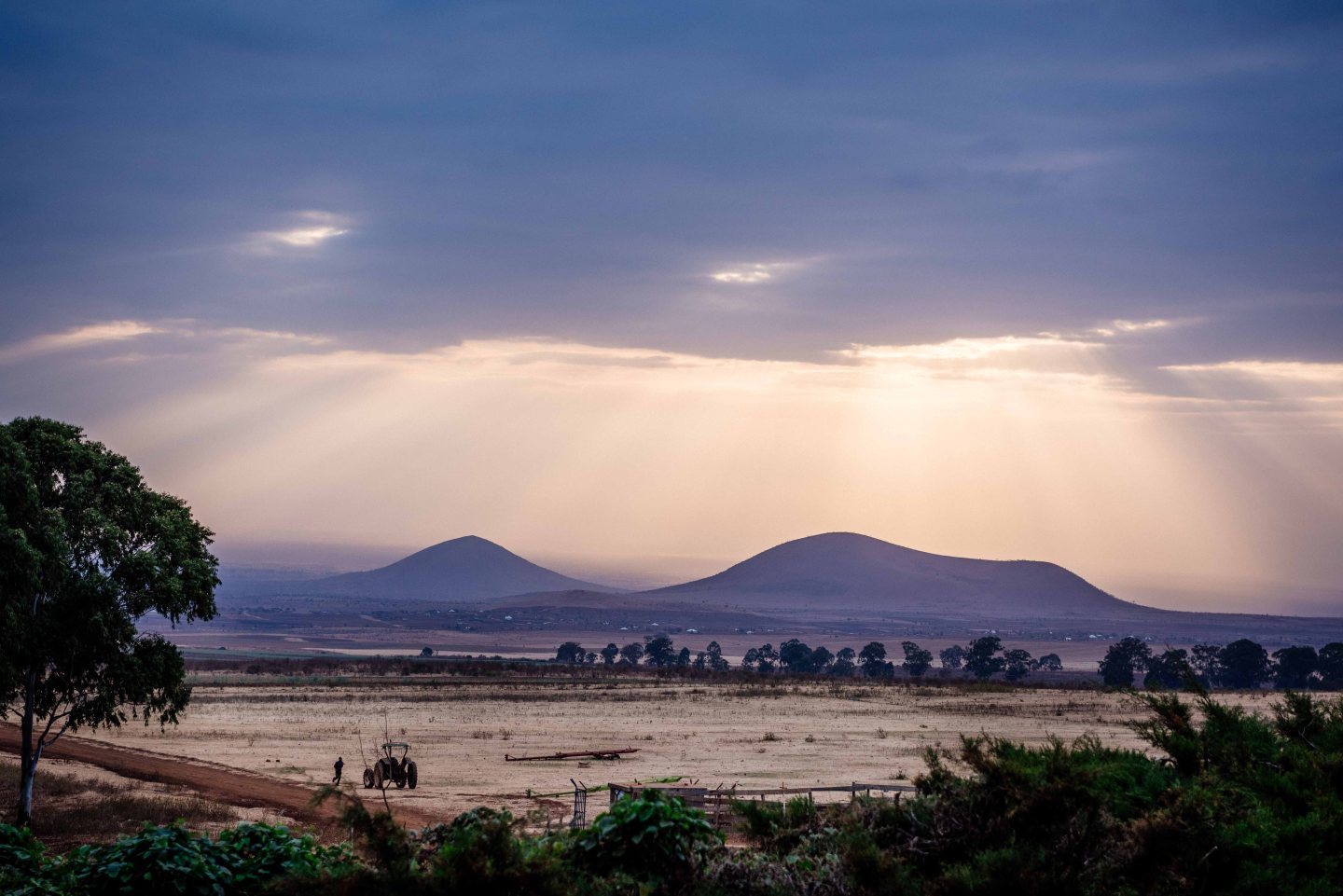 Evening at Simba farm on Kilimanjaro Stage Run