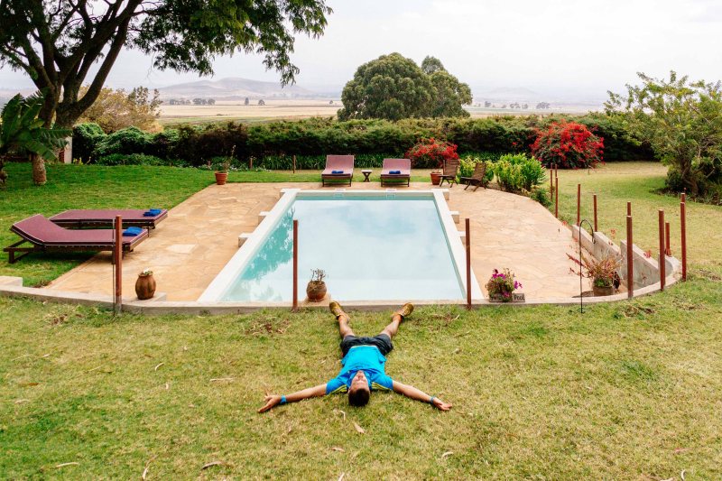 Arriving to Simba Farm on Kilimanjaro Stage Run 2016