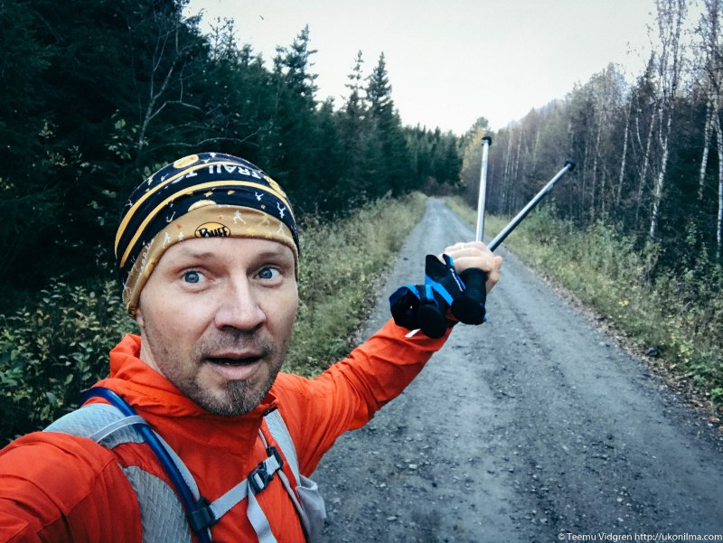 The moment of surrender at Vaarojen Maraton 87k