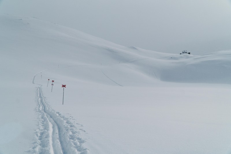 Tjäktja pass along Kungsleden in winter