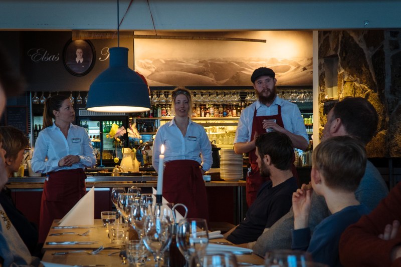 Dinner at Kebnekaise Mountain Station, Elsa´s Kitchen