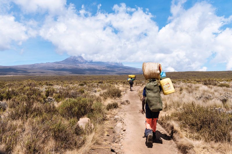 Leaving Shira Camp, Kilimanjaro