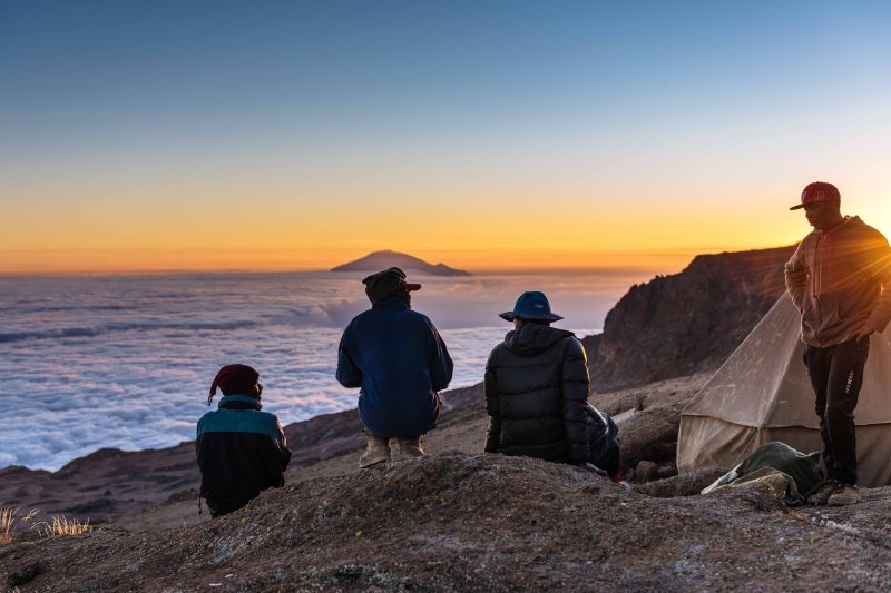 Last night before summit at Barafu, Kilimanjaro