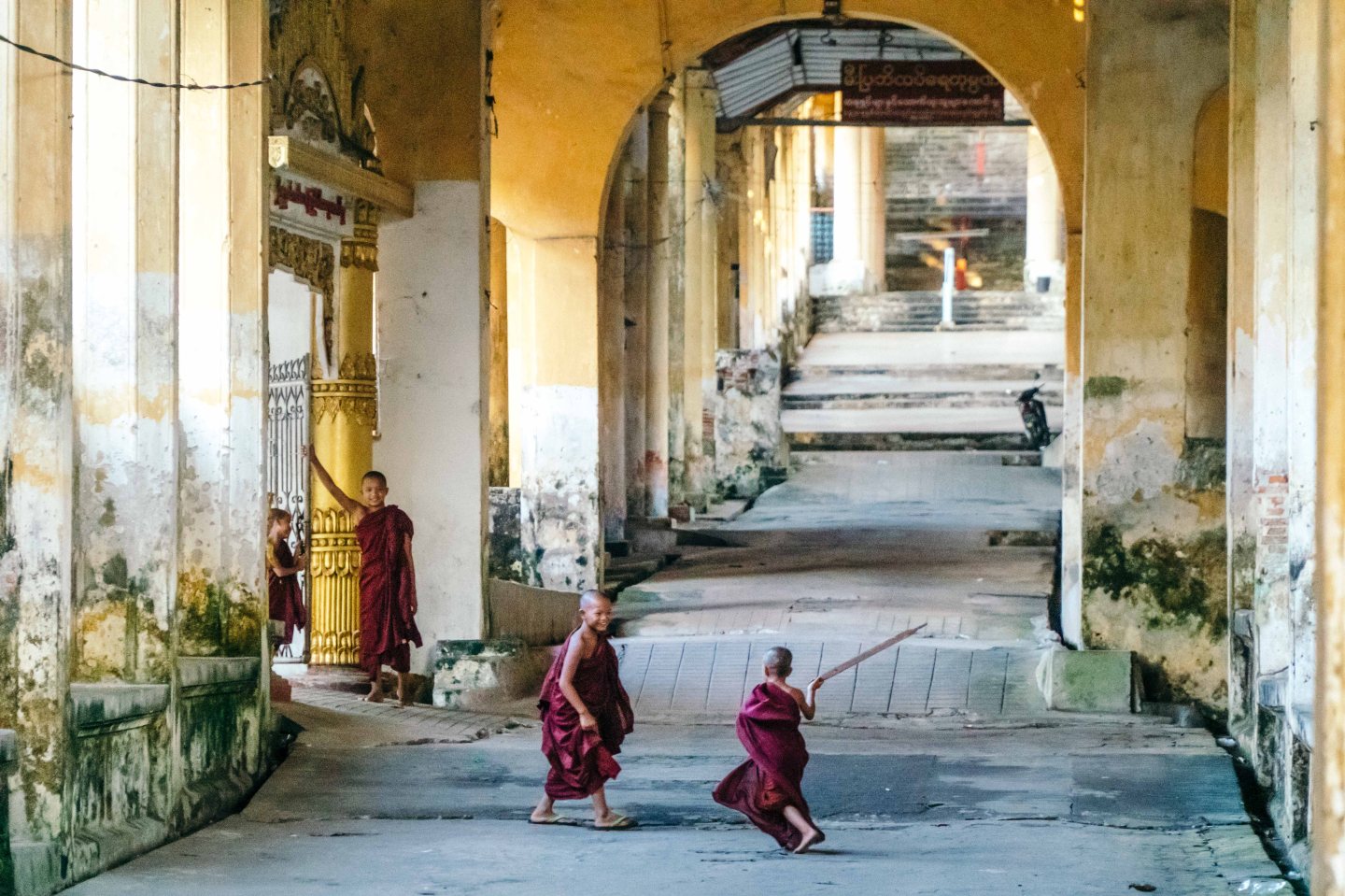Young monks in Myanmar